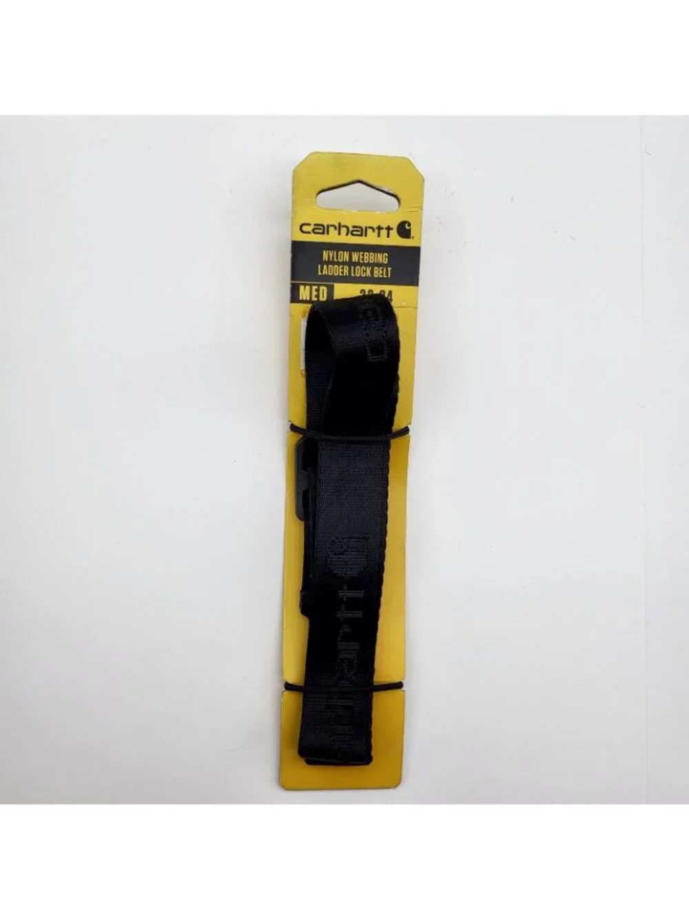 NEW Carhartt Nylon Webbing Ladder Lock Belt Youth Black Size M 22-24